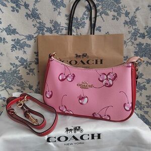 Coach Teri Shoulder Bag With Cherry Print